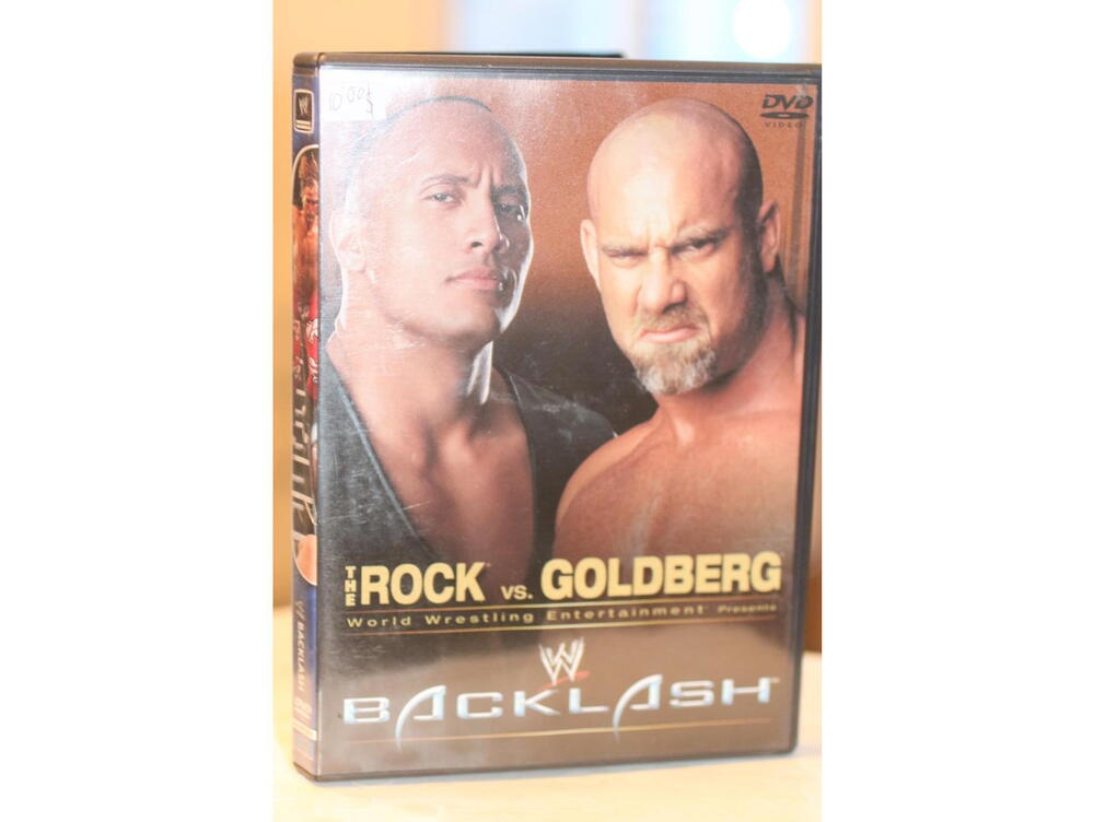 WWE: Backlash 2003 (DVD) The Rock vs Goldberg Lesnar Triple H Kane Cena Jericho
